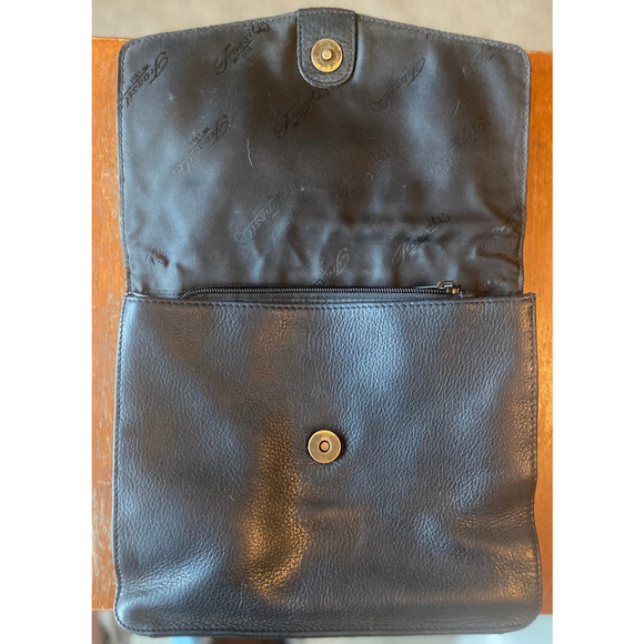 Fossil Black Leather Purse, Crossbody, Handbag, Adjustable Straps, Hobo Bag - Picture 8 of 13